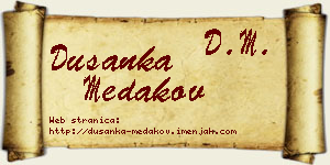 Dušanka Medakov vizit kartica